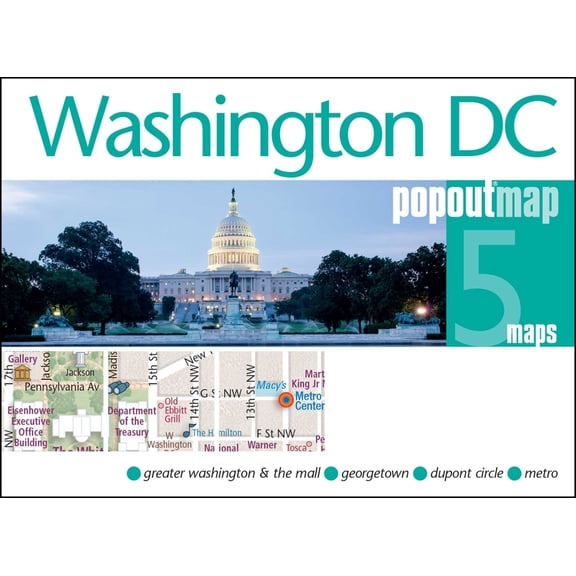 Popout Maps Washington DC Popout Map, (Paperback)