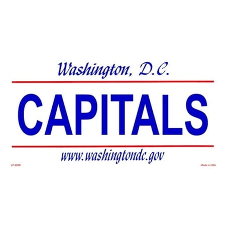 Washington DC State Background License Plates- Capitals