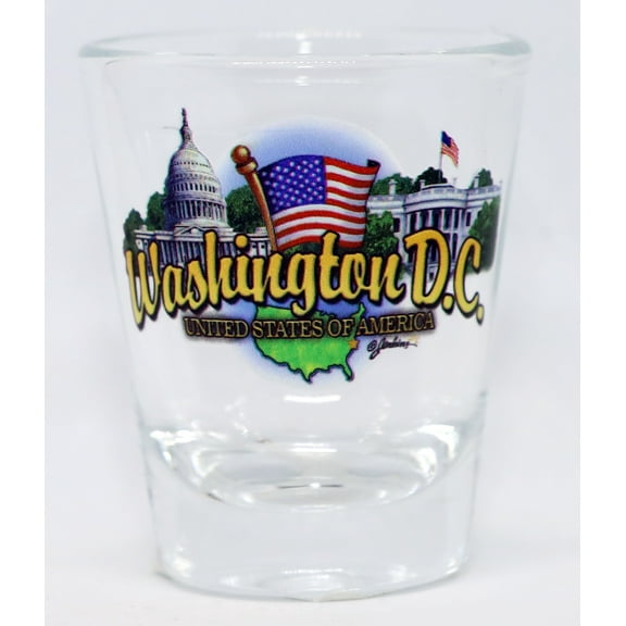 Washington DC State Elements Shot Glass