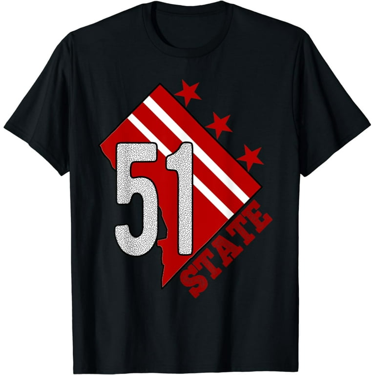 Patriotic State Flag Of Washington D.C. T-Shirt Patriotic State Flag Of Washington D.C. T-Shirt
