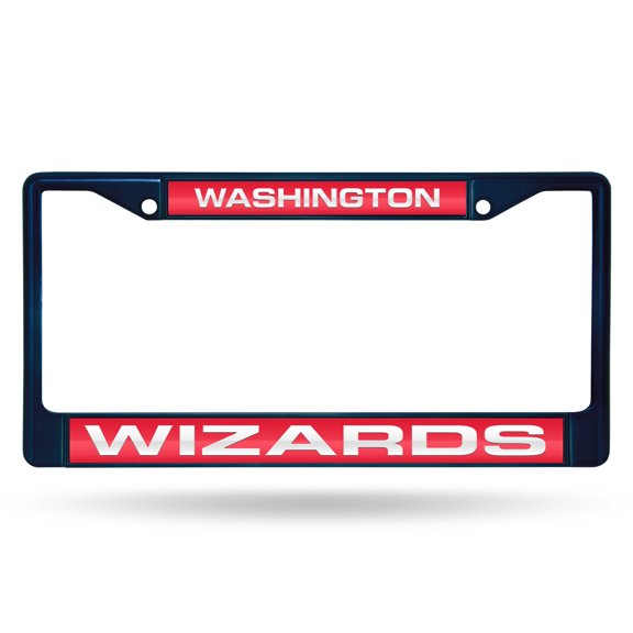 Washington DC Wizards Navy Painted Metal Laser Cut License Plate Frame
