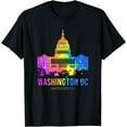 Washington DC skyline Watercolor Souvenirs Gifts US Capitol T Shirt