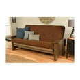 thumbnail image 1 of Washington Frame-Rustic Walnut Finish-Suede Chocolate Mattress Kodiak Furniture, 1 of 5