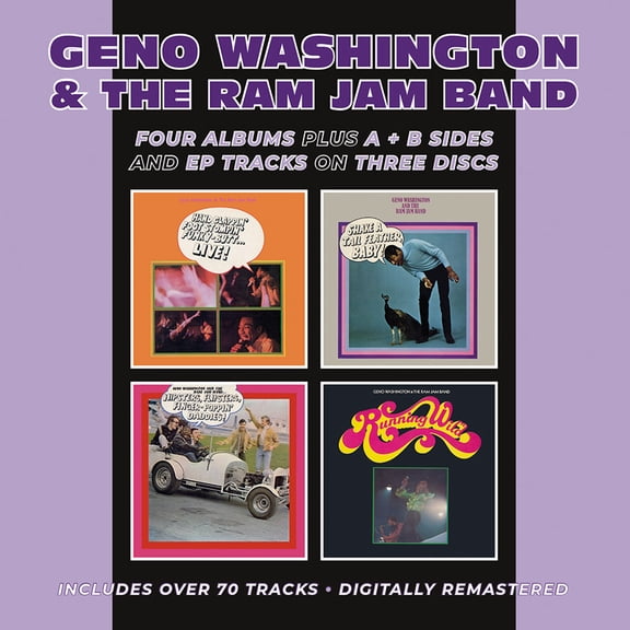 Washington,Geno & the Ram Jam Band - Hand Clappin' Foot Stompin' Funky-Butt... Live! / Shake A Tail Feather/ Hipsters, Flipsters, Finger-Poppin' Daddies! / Running Wild Plus A &B Sides & EP Tracks - M