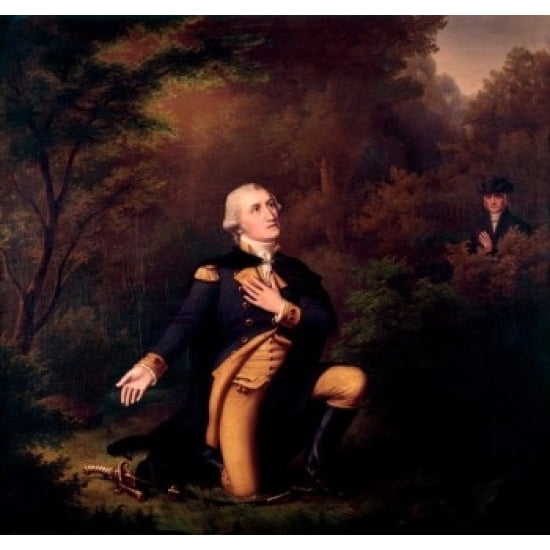 Washington, George, In Prayer At Valley Forge, Paul Weber and L Sachs Poster Print (24 x 36)