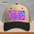 thumbnail image 1 of Washington Girl Novelty License Plate Hat Mesh Khaki|Black, 1 of 1