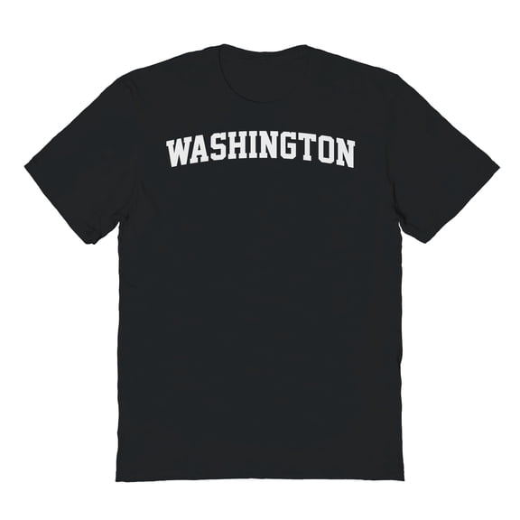 Washington Graphic Black Men's Cotton T-Shirt