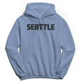 thumbnail image 1 of Washington Graphic Light Blue Men's Pullover Sweatshirt Hoodie, 1 of 1