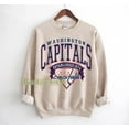 thumbnail image 1 of Washington Hockey Sweatshirt Crewneck, Vintage Capitals shirt, Washington Hockey Fan shirt, Hockey Tee, Capitals Sweatshirt ,Sand Color,Size 3XL, 1 of 5