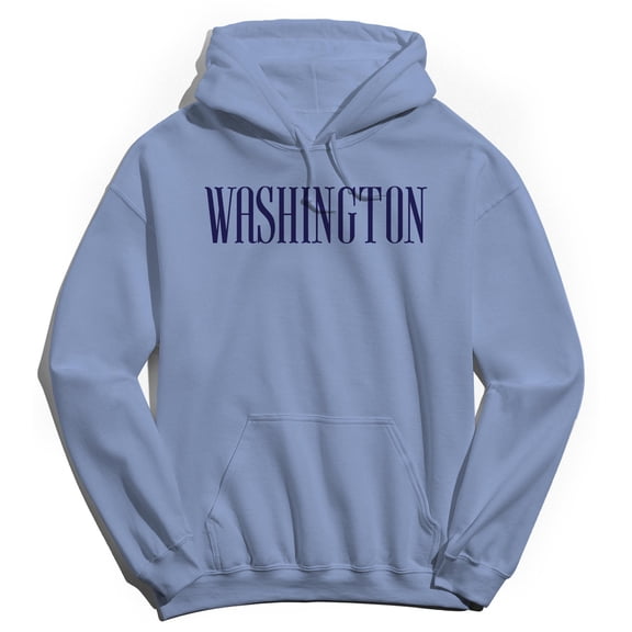 Washington Humor Graphic Light Blue Men's Crewneck Sweatshirt Hoodie