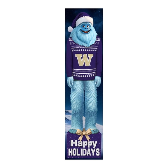 Washington Huskies 48" Yeti Christmas Leaner