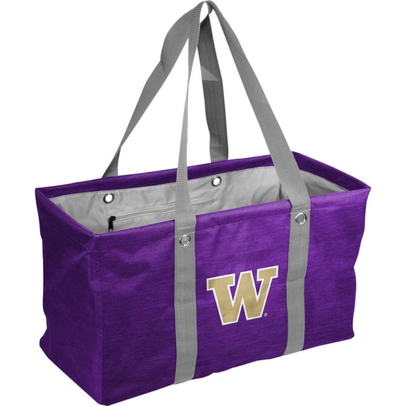 Washington Huskies Crosshatch Logo Picnic Caddy Tote Bag