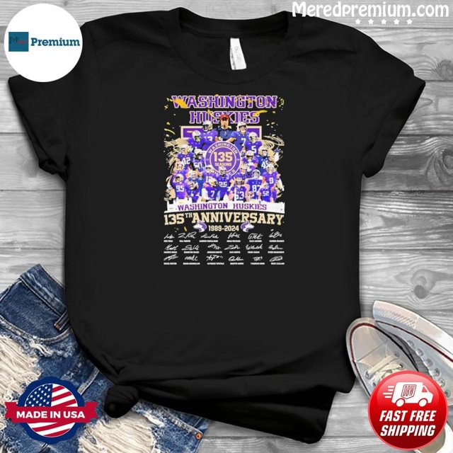 Washington Huskies Football Team 135th Anniversary 18892024 Tshirt