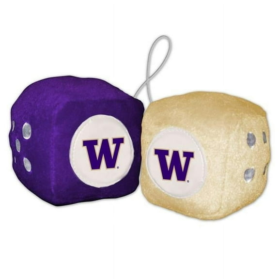 Washington Huskies Fuzzy Dice