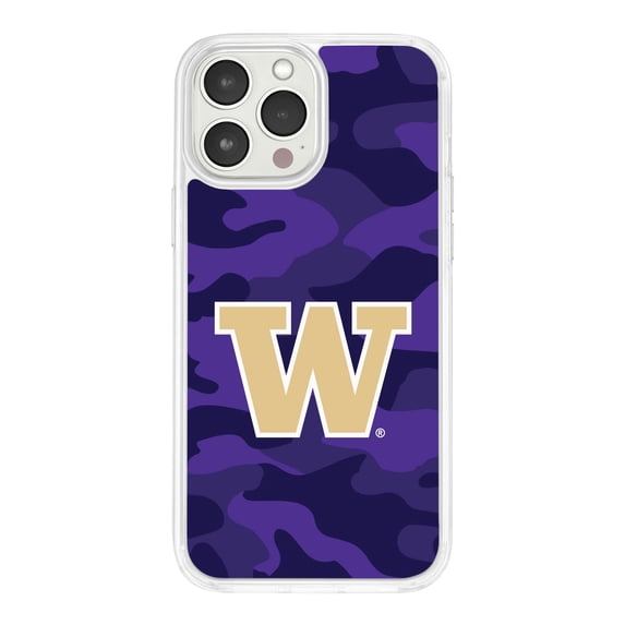 Washington Huskies HD Phone Case Compatible with Apple iPhone 12 Pro (Camo) by Affinity Bands