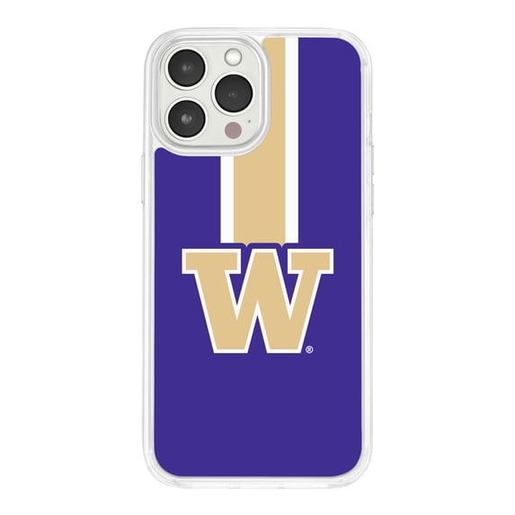Washington Huskies HD Phone Case Compatible with Apple iPhone 15 Plus (Stripe) by Affinity Bands