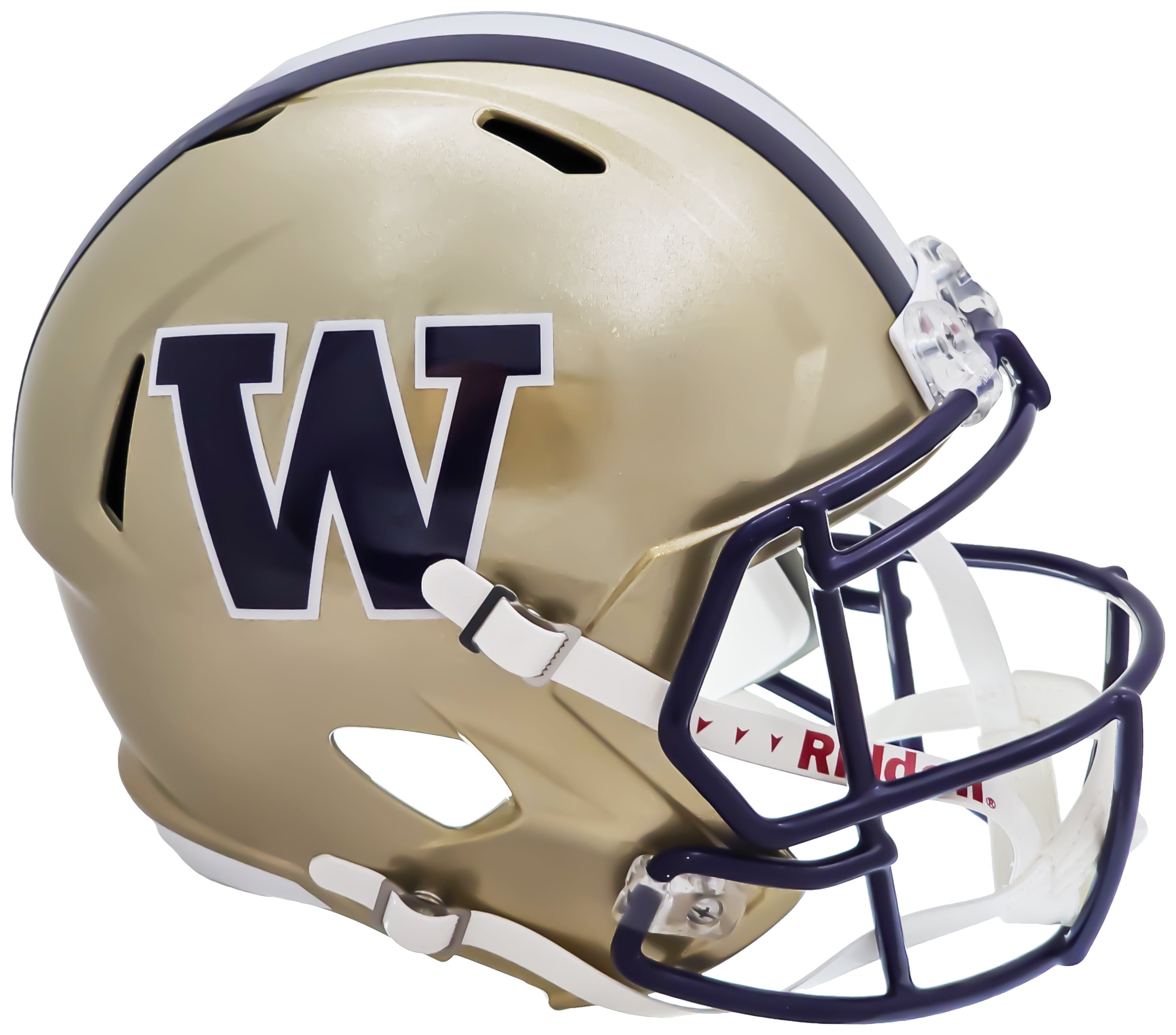 Washington Huskies Unsigned Gold Full Size Replica Speed Helmet 220862