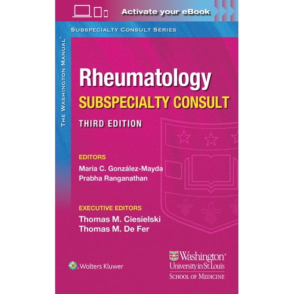 Washington Manual Subspecialty Consult Washington Manual Rheumatology Subspecialty Consult, (Paperback)