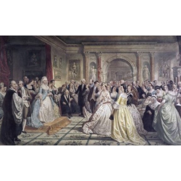 Washington Marthas Reception Daniel Huntington (1816-1906 American) Canvas Art - Daniel Huntington (24 x 36)
