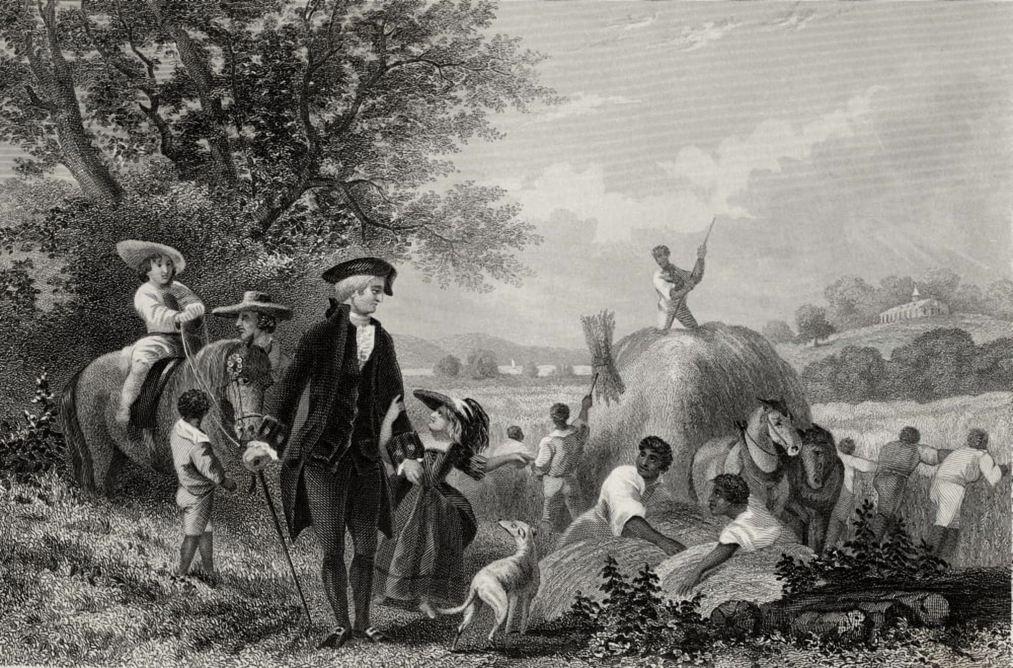 Washington At Mount Vernon Usa George Washington 1732-1799 First President Of The United States From A 19Th Century Print Engraved By J Rogers After Mcnevin Canvas Art - Ken Welsh Design Pics (17 x 1