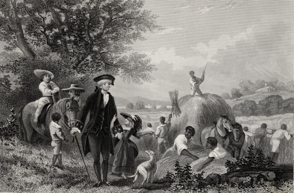 Washington At Mount Vernon Usa George Washington 1732-1799 First President Of The United States From A 19Th Century Print Engraved By J Rogers After Mcnevin Canvas Art - Ken Welsh Design Pics (34 x 2