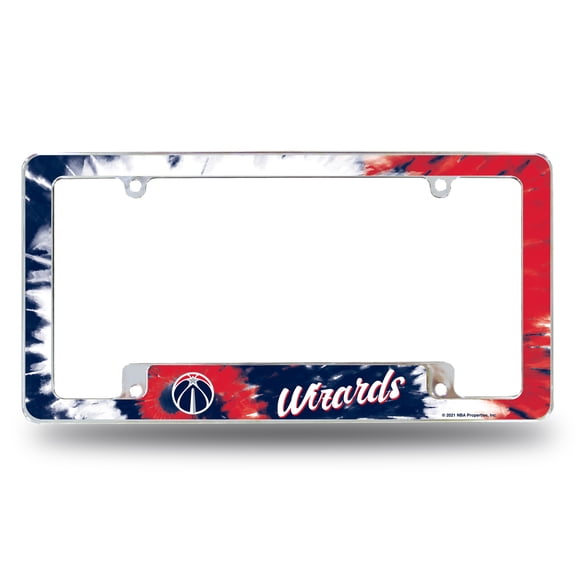 WIZARDS TIE DYE DESIGN ALL OVER CHROME FRAME