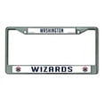 thumbnail image 1 of Washington Basketball Wizard's Car Frame - Chrome Metal License Plate Frame, 1 of 8