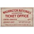 thumbnail image 1 of Washington Nationals 10" x 17" Ticket Office Wood Sign, 1 of 1