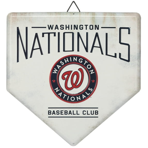 Washington Nationals 12" x 12" World Series Home Plate Metal Sign