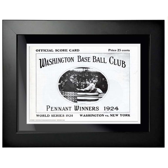Washington Nationals 1924 World Series 14'' x 18'' Framed Program