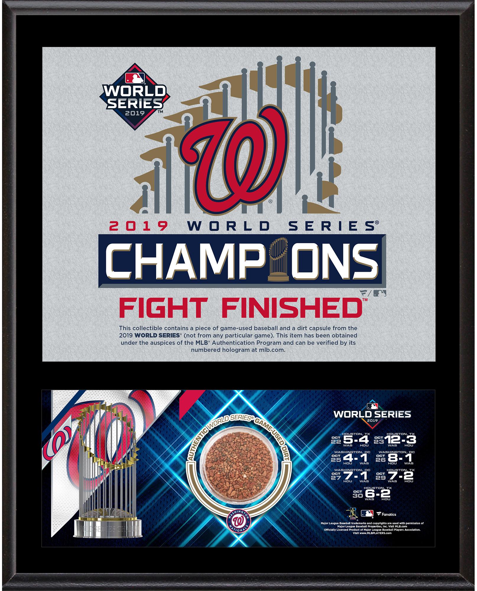 Washington Nationals 2019 World Series Game 3 Panoramic Poster - 13.5x39 Inch Framed Print, Black Metal Frame