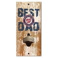thumbnail image 1 of Washington Nationals 5'' x 12'' Best Dad Bottle Opener, 1 of 1