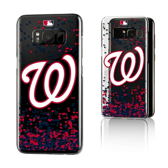 Washington Nationals Galaxy S8 Confetti Design Clear Case