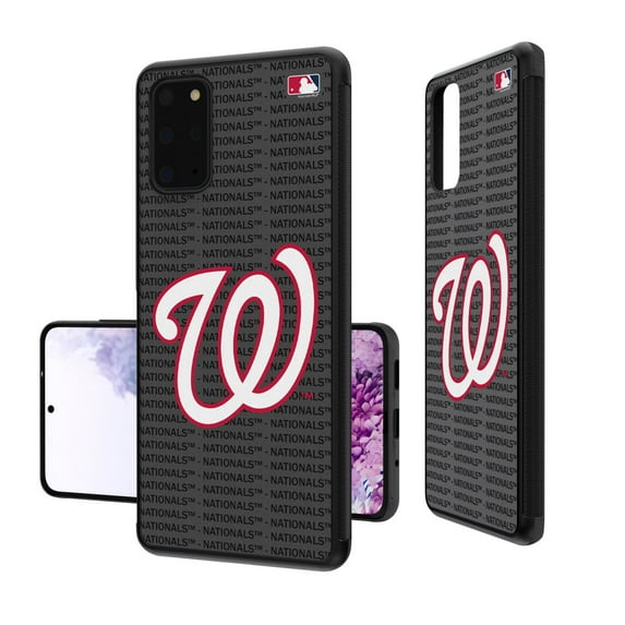 Washington Nationals Galaxy Text Backdrop Design Bump Case