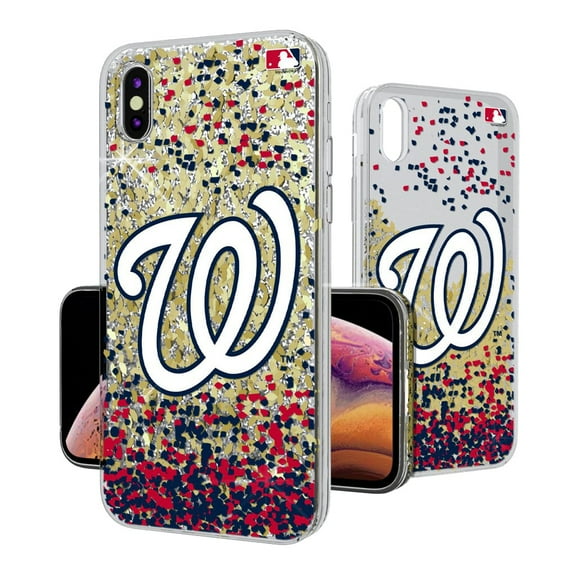 Washington Nationals Glitter Confetti iPhone Case