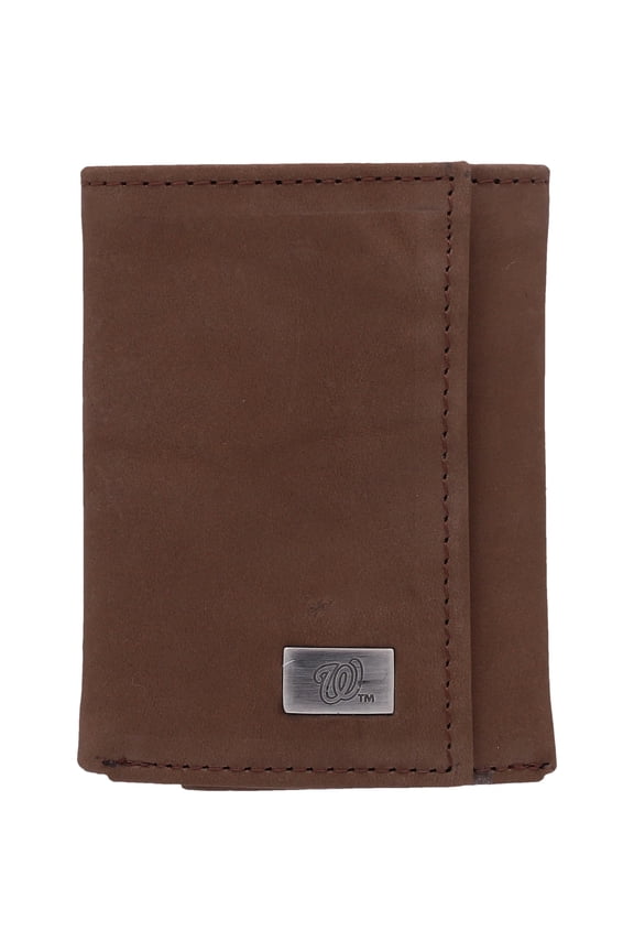 Washington Nationals Leather Trifold Wallet with Concho