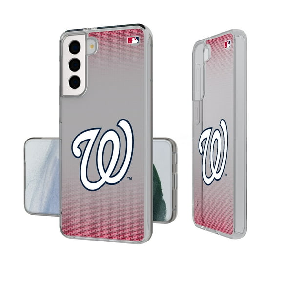 Washington Nationals Linen Logo Galaxy Clear Case