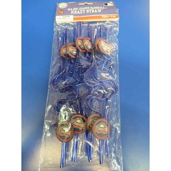 Washington Nationals MLB Pro Baseball Sports Party Favor Plastic Krazy Straws
