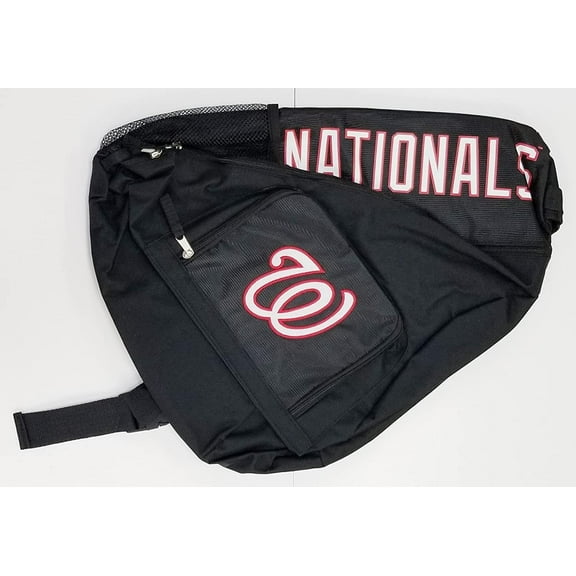 Washington Nationals Premium Backpack Heavy Duty Sling Design Nylon Baseball