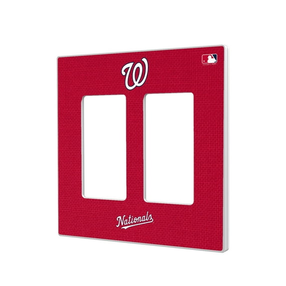 Washington Nationals Solid Double Rocker Light Switch Plate