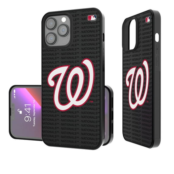 Washington Nationals iPhone Text Backdrop Design Bump Case