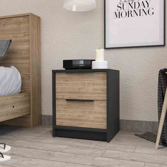 Washington Nightstand - Two Drawers for Extra Room Storage