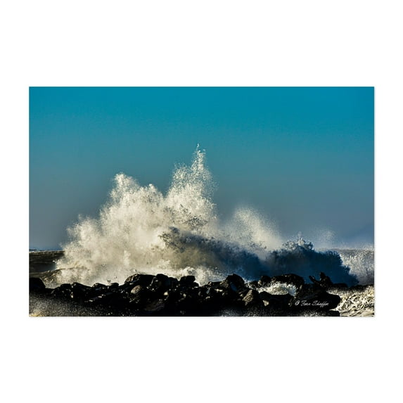 Washington Ocean's Crest - Photography Waves Ocean Seascape Coast Surf Nature Water Unframed Wall Art Print 24 x 36 inches
