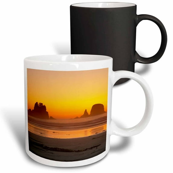 3drose, Washington, Olympic Np, Point of the Arches, Beach - Us48 Rti0115 - Rob Tilley, 11oz Magic Transforming Mug