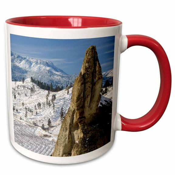 3drose, Washington, Peshastin Pinnacles State Park, Rocks - Us48 Bja0275 - Jaynes Gallery, 11oz Two-tone Red Mug