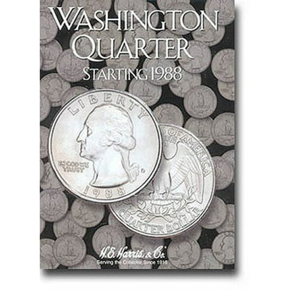 Pre-Owned H.E. Harris Coin Folder H.E. Harris by Whitman Coin Folder: Washington Quarters #4: 1988-1998, (Hardcover)
