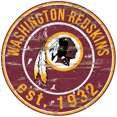 thumbnail image 1 of Washington Redskins Wood Sign - 24" Round - Special Order, 1 of 2