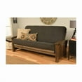 thumbnail image 1 of Washington Rustic Walnut Futon Frame with Linen Charcoal Mattress - Full Size, 1 of 1