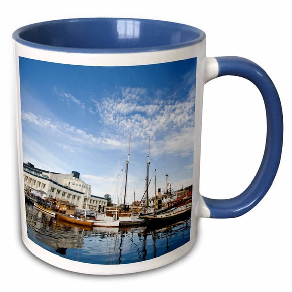 3drose, Washington, Seattle, Center for Wooden Boats - Us48 Wsu1087 - William Sutton, 11oz Two-tone Blue Mug