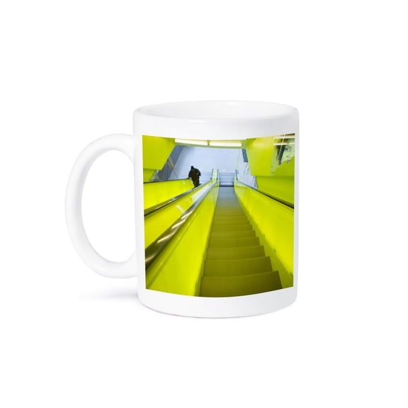 3drose, Washington, Seattle, Central Library, Escalator - Us48 Rca0031 - Rob Casey, 11oz Mug